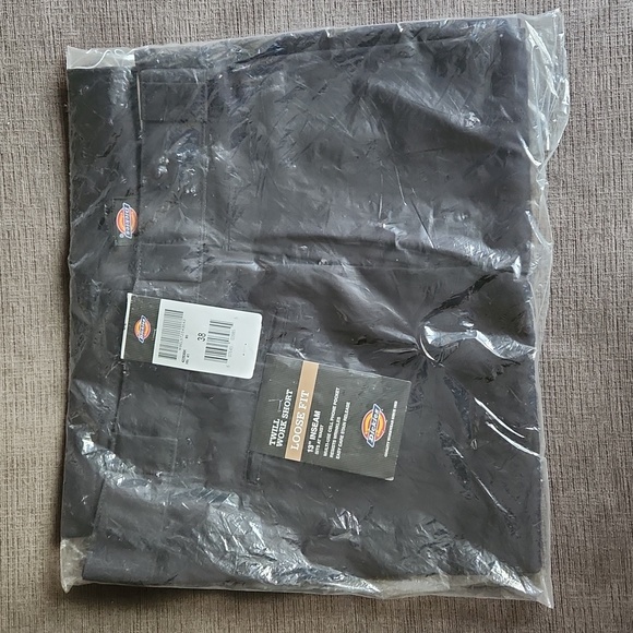 Dickies Men's Twill Work Shorts in Black,  Size 38 - Picture 4 of 4